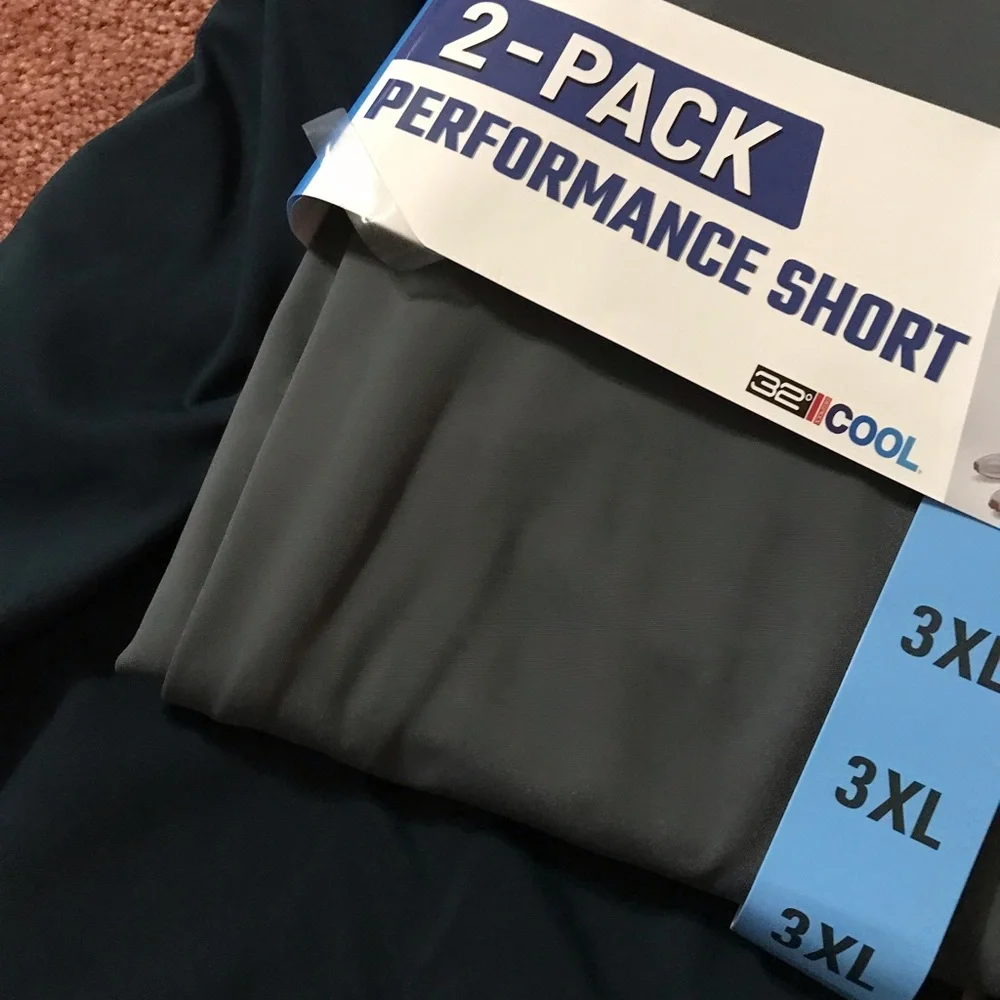 PRICE FIRM (2) packs of (2)pair in each pack  of men’s performance shorts ( - Picture 10 of 16